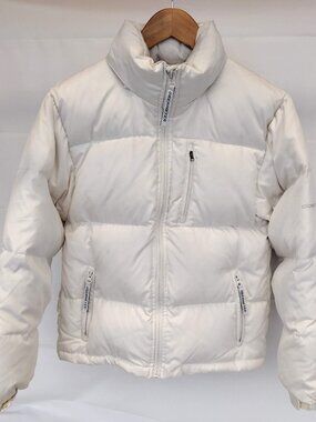 Obermeyer Duck Down Puffer Jacket White Youth Medium